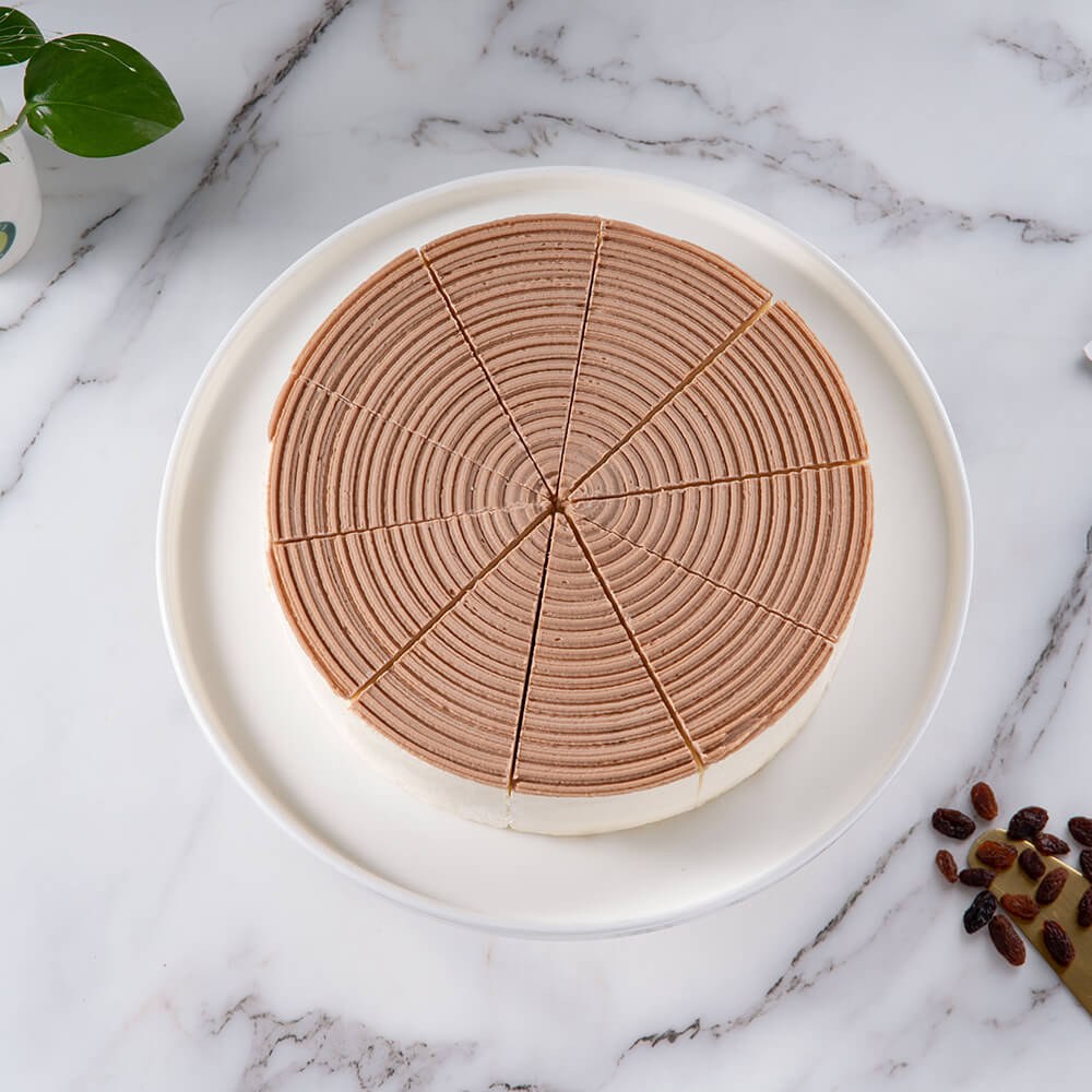 朗姆酒栗子慕斯蛋糕