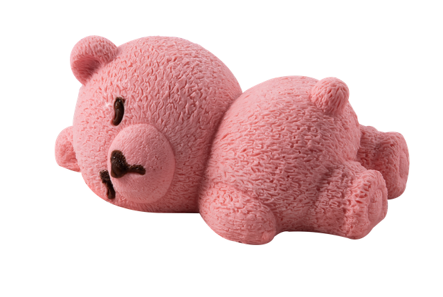 可愛的小熊草莓慕斯蛋糕