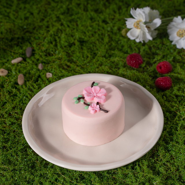 桃花恋慕斯蛋糕