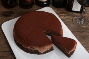 Kek coklat coklat kotor