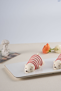 Բևեռային արջի ձևավորված շոռակարկանդակ