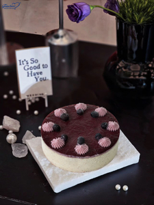 วานิลลาบลูเบอร์รี่ของหวานมังสวิรัติ