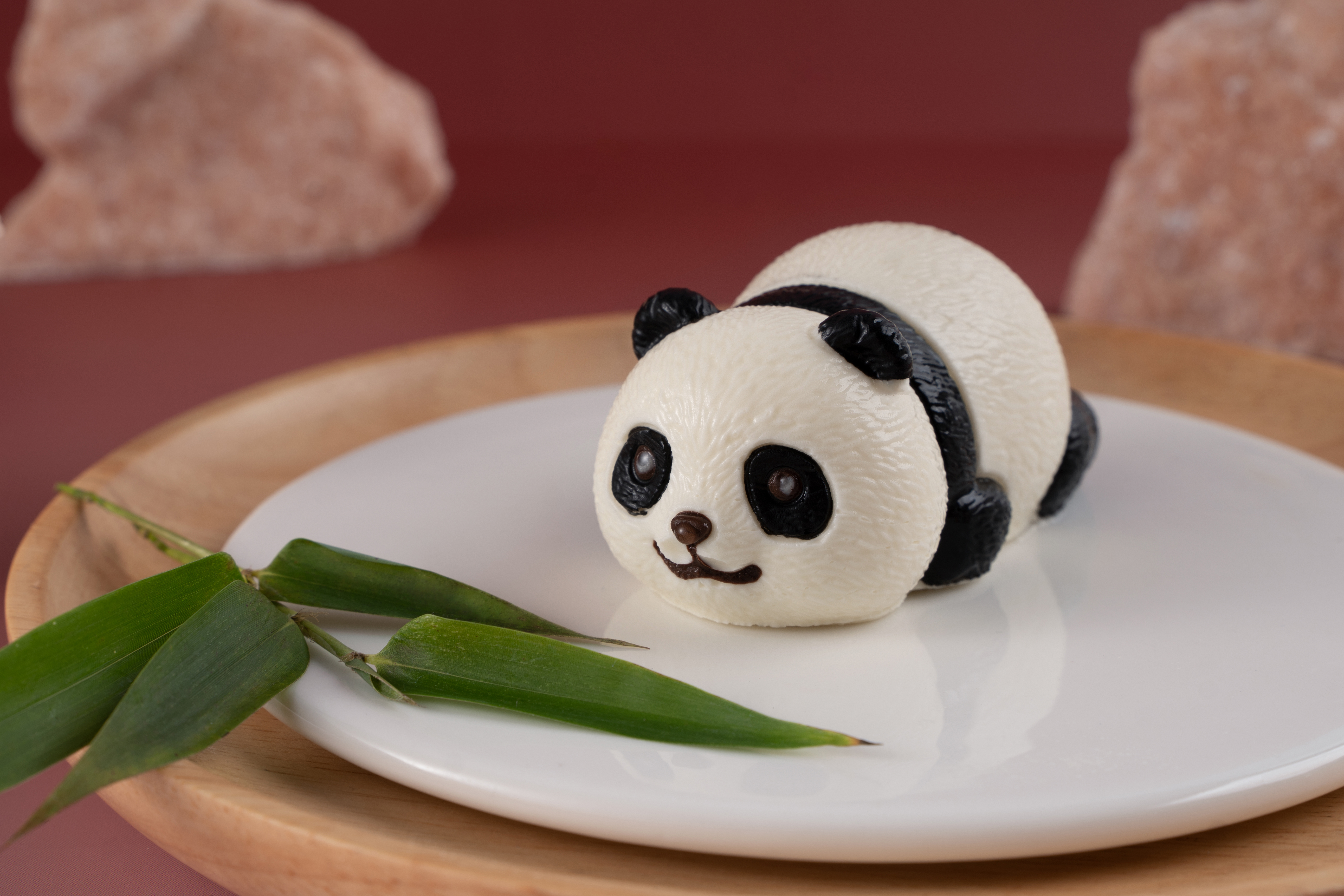  可愛的熊貓王芝士蛋糕