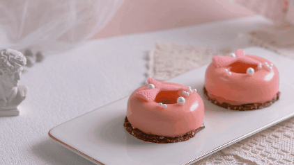 人鱼之梦桃子慕斯蛋糕